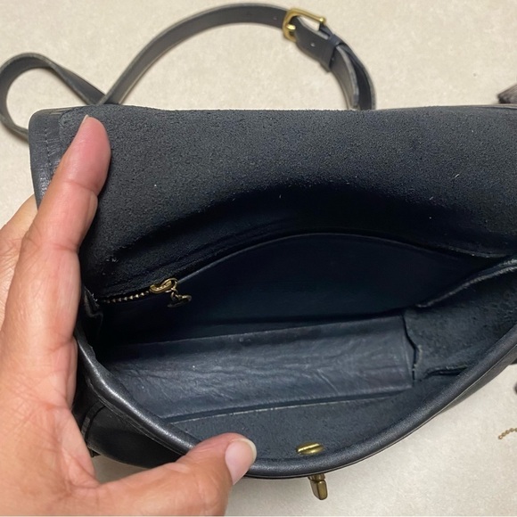 Coach Bag Black Vintage Devon Shoulder Bag- Restored - Picture 16 of 17